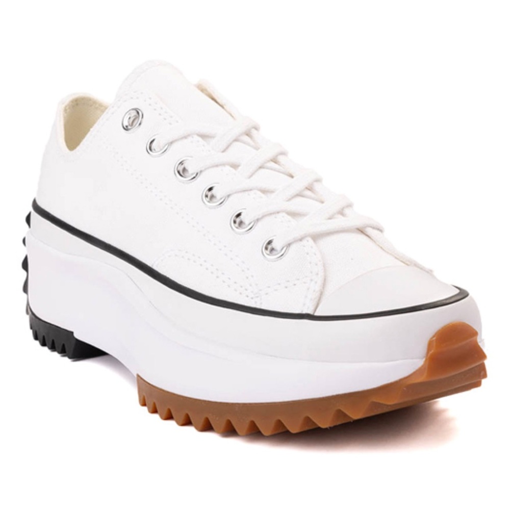 CONVERSE Chuck Taylor Canvas Run Star Hike Platform Low Top White Size W9.0